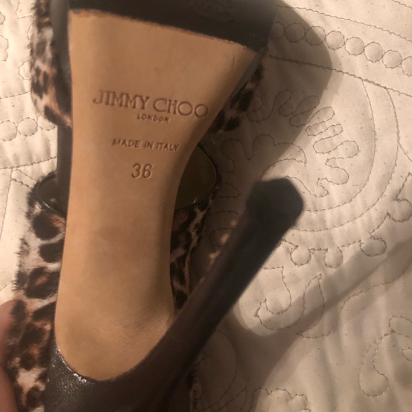 Jimmy choo heels sandal cheetah 36 6 - Picture 7 of 8